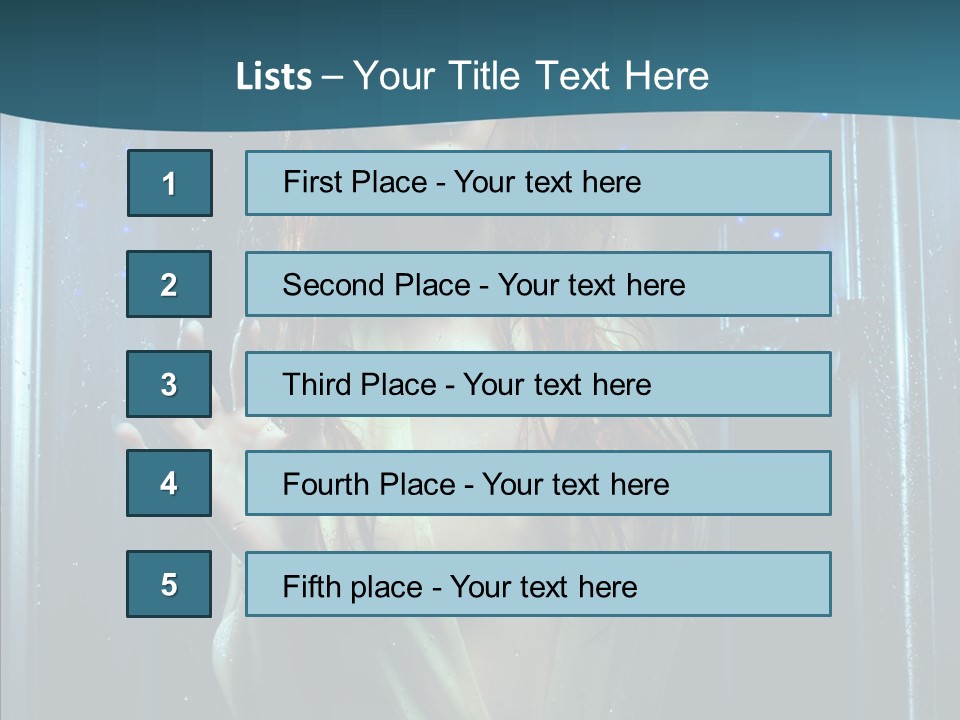 Cold Attractive Swimsuit PowerPoint Template