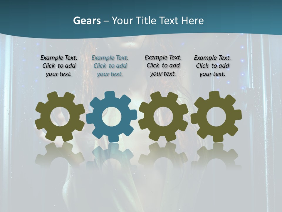 Cold Attractive Swimsuit PowerPoint Template