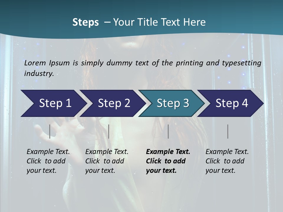Cold Attractive Swimsuit PowerPoint Template