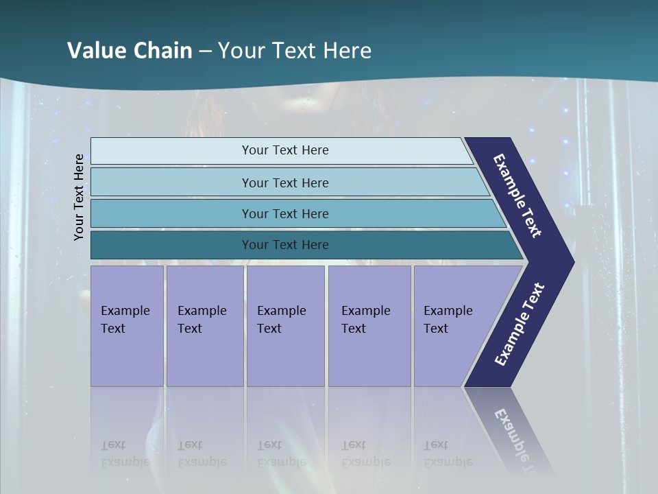 Cold Attractive Swimsuit PowerPoint Template