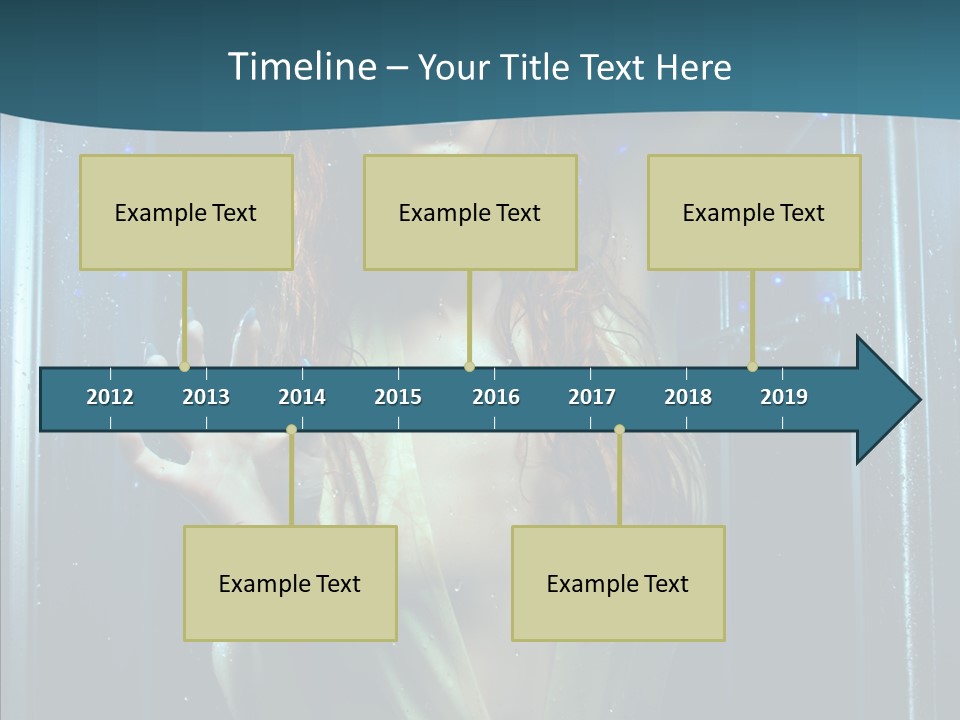 Cold Attractive Swimsuit PowerPoint Template