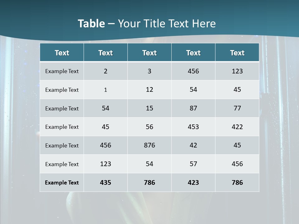 Cold Attractive Swimsuit PowerPoint Template