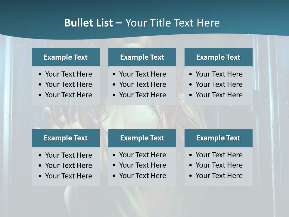 Cold Attractive Swimsuit PowerPoint Template