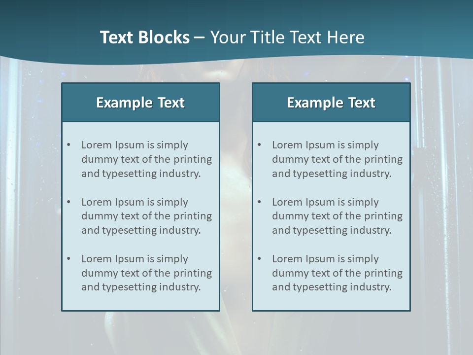 Cold Attractive Swimsuit PowerPoint Template