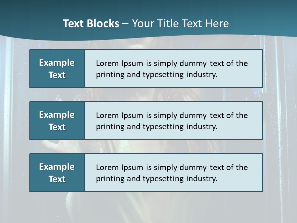 Cold Attractive Swimsuit PowerPoint Template