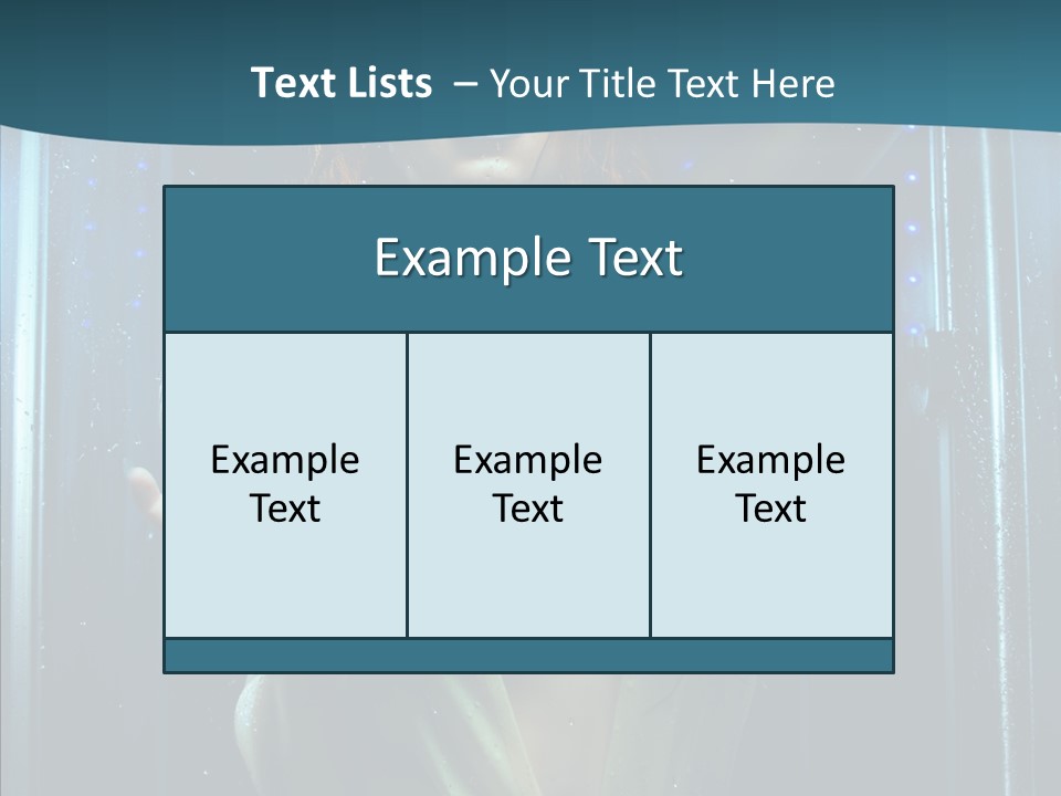 Cold Attractive Swimsuit PowerPoint Template