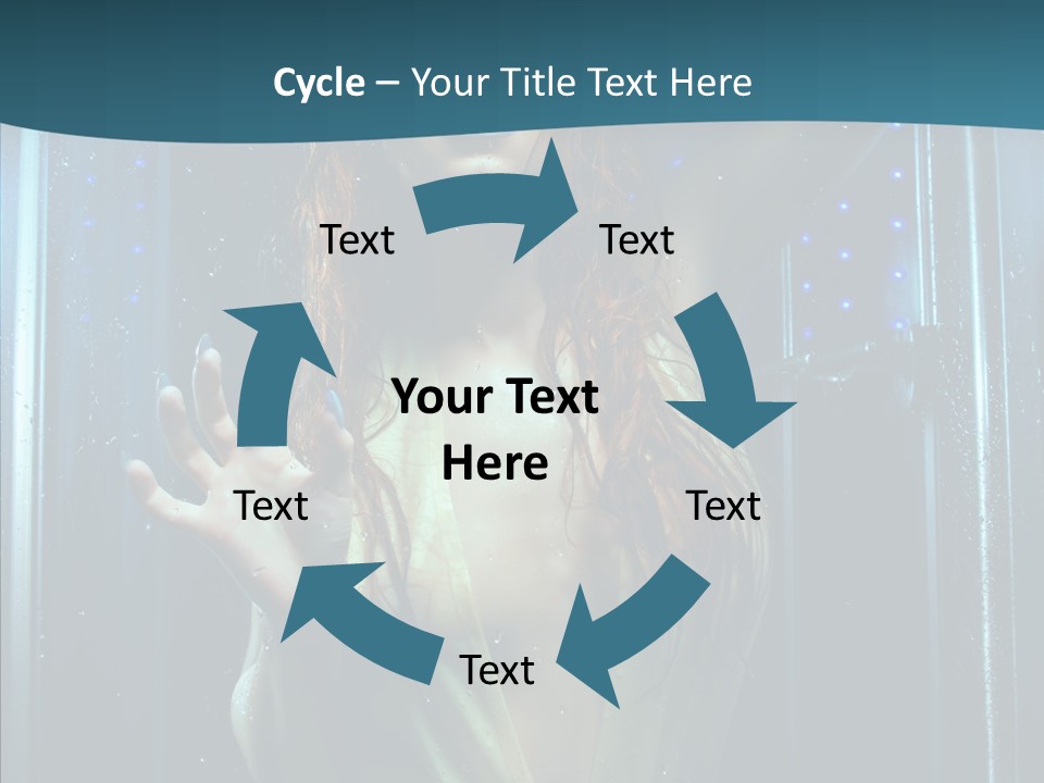 Cold Attractive Swimsuit PowerPoint Template