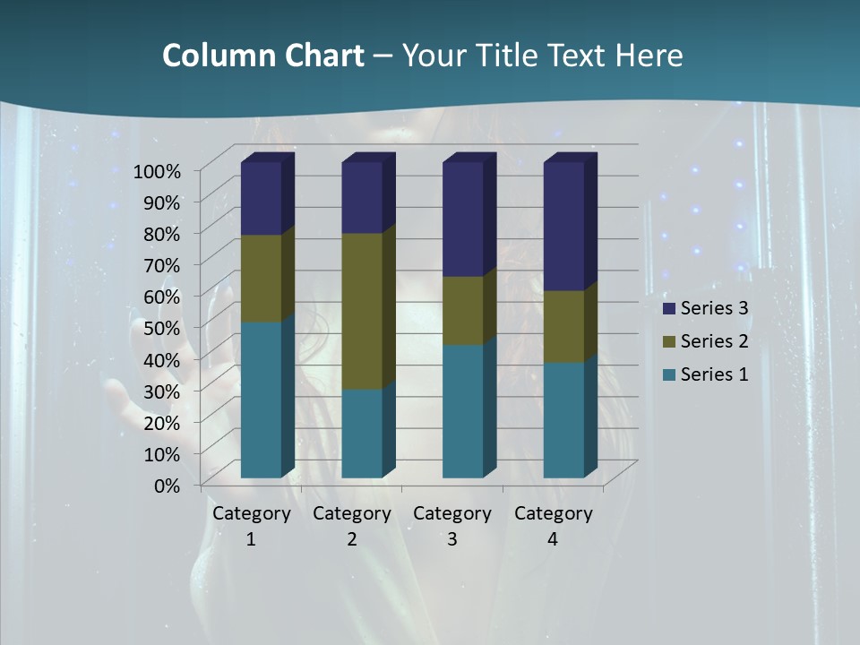 Cold Attractive Swimsuit PowerPoint Template