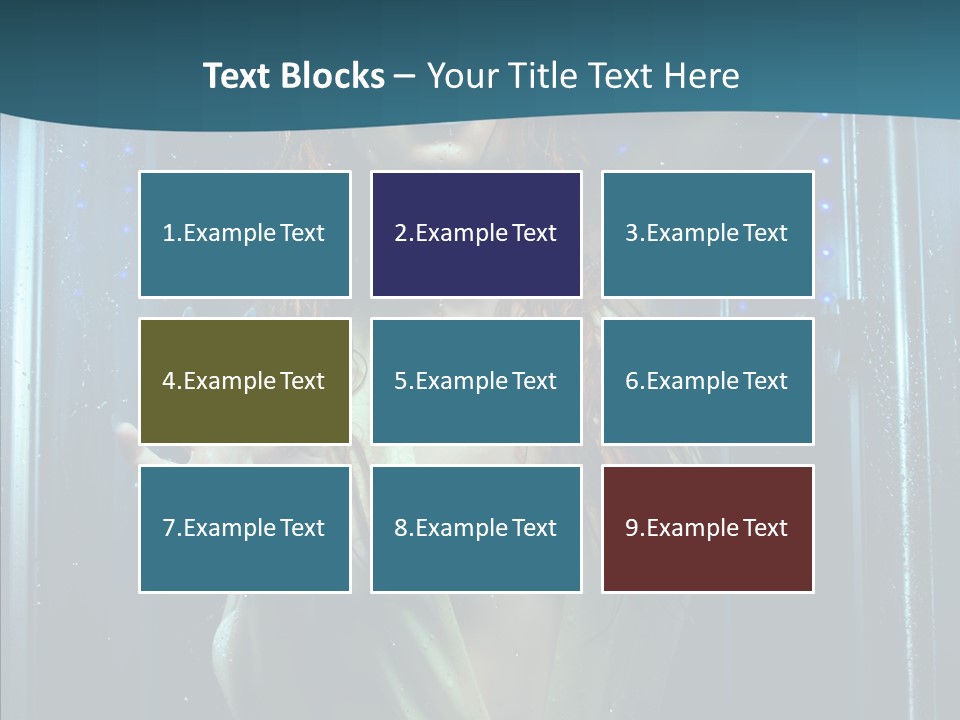 Cold Attractive Swimsuit PowerPoint Template