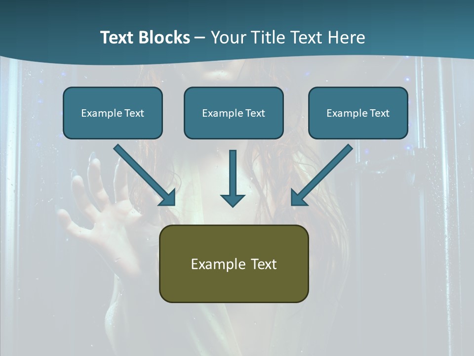 Cold Attractive Swimsuit PowerPoint Template