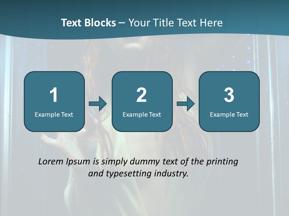 Cold Attractive Swimsuit PowerPoint Template