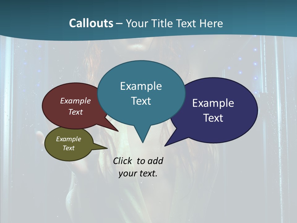 Cold Attractive Swimsuit PowerPoint Template