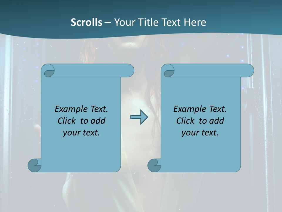 Cold Attractive Swimsuit PowerPoint Template