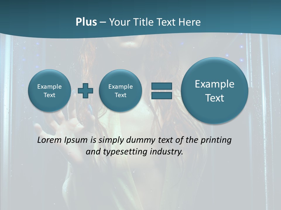 Cold Attractive Swimsuit PowerPoint Template