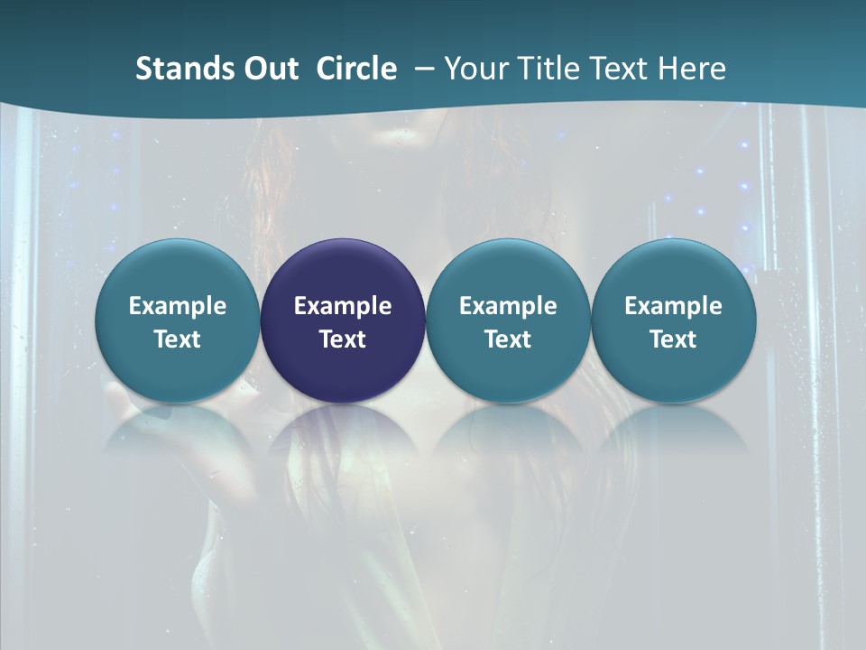 Cold Attractive Swimsuit PowerPoint Template