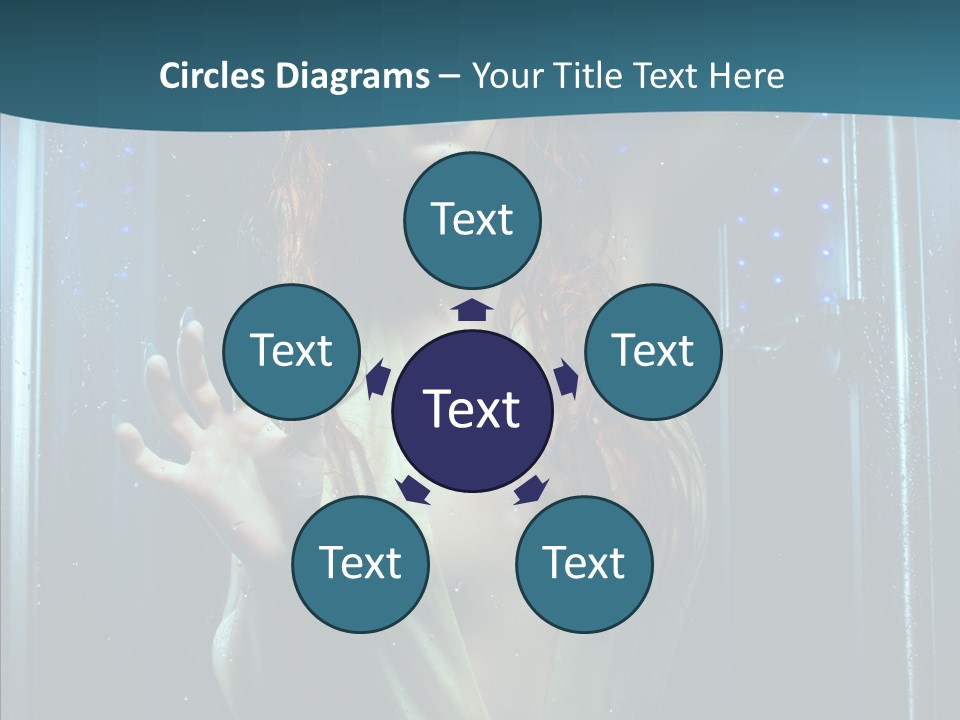 Cold Attractive Swimsuit PowerPoint Template