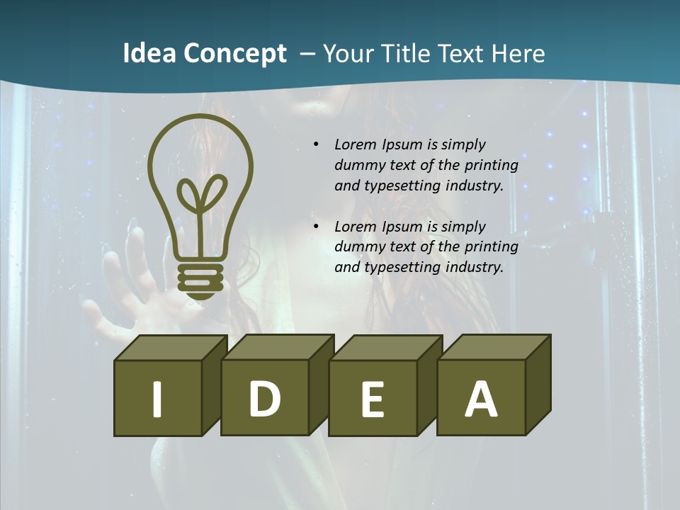 Cold Attractive Swimsuit PowerPoint Template