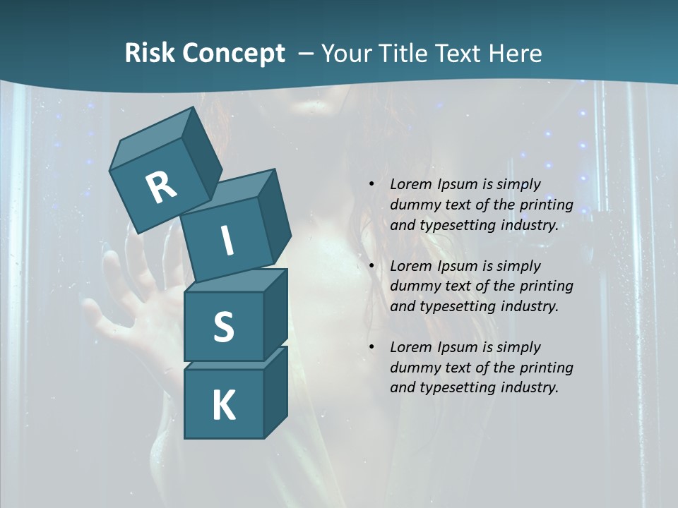 Cold Attractive Swimsuit PowerPoint Template