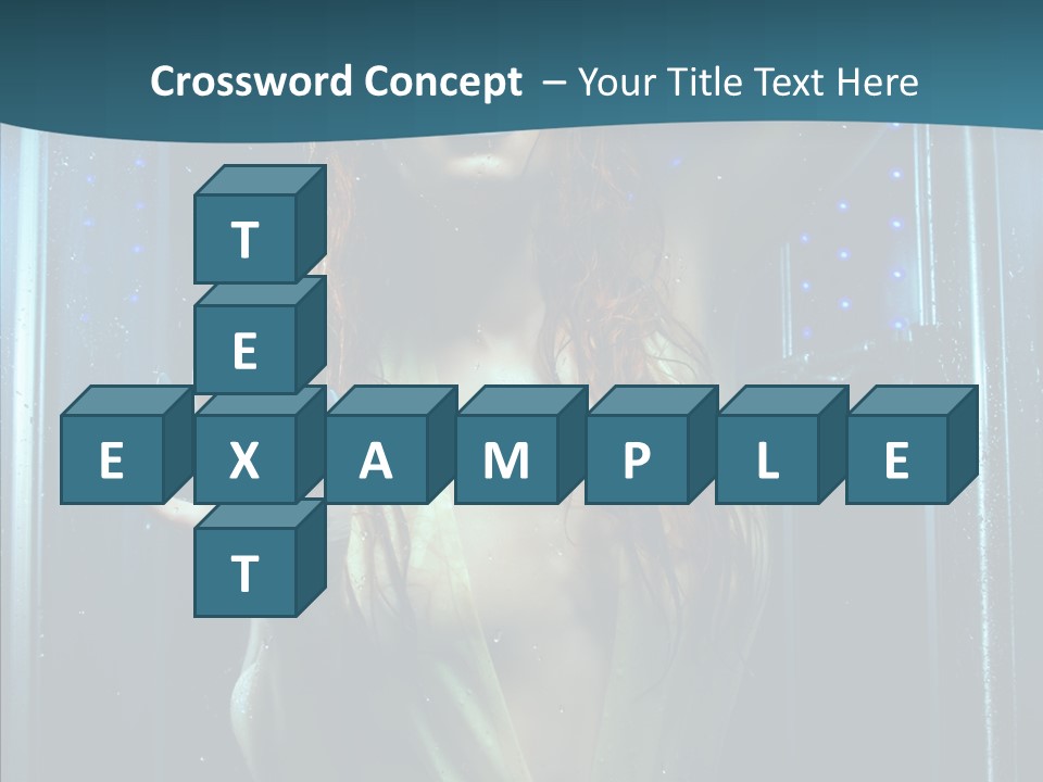 Cold Attractive Swimsuit PowerPoint Template