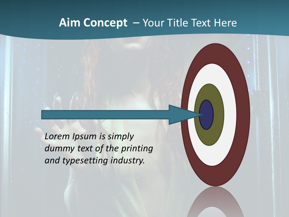 Cold Attractive Swimsuit PowerPoint Template