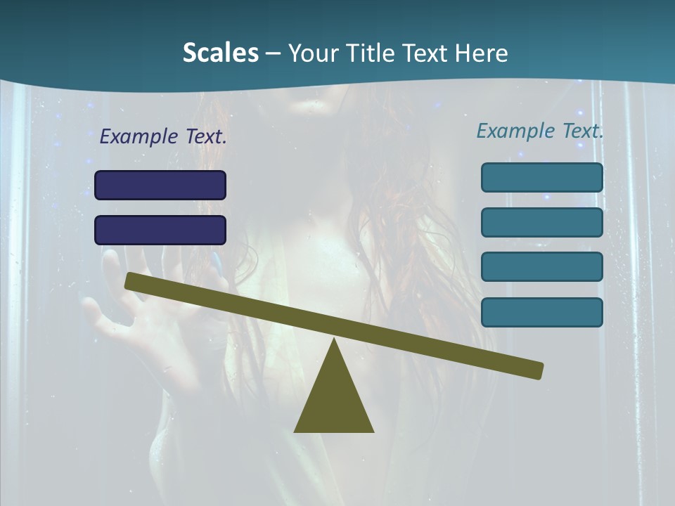 Cold Attractive Swimsuit PowerPoint Template