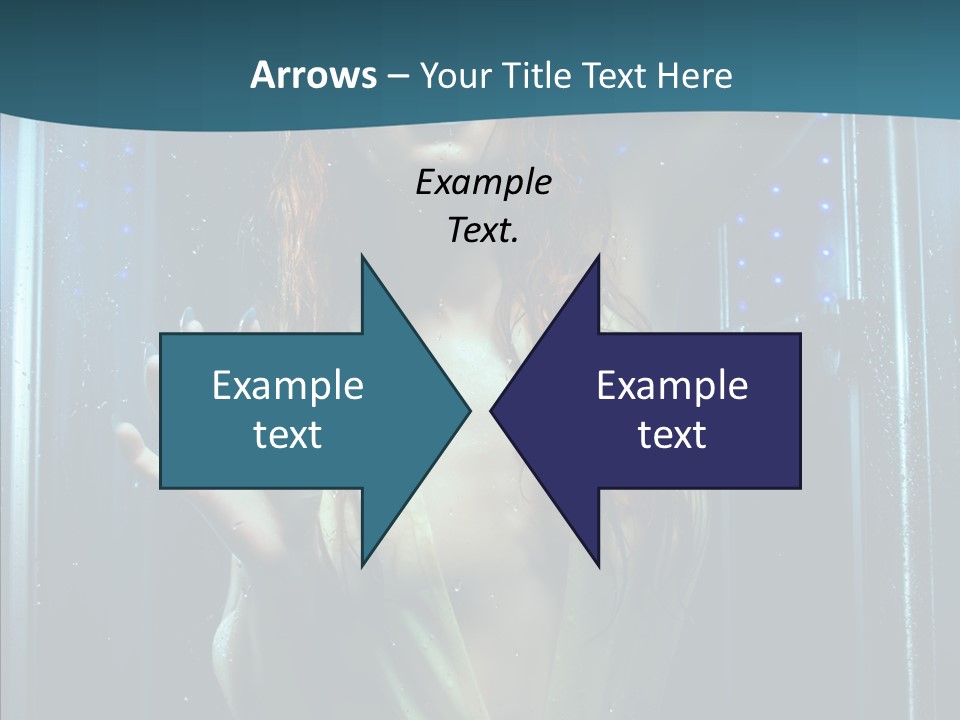 Cold Attractive Swimsuit PowerPoint Template