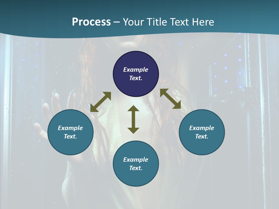 Cold Attractive Swimsuit PowerPoint Template