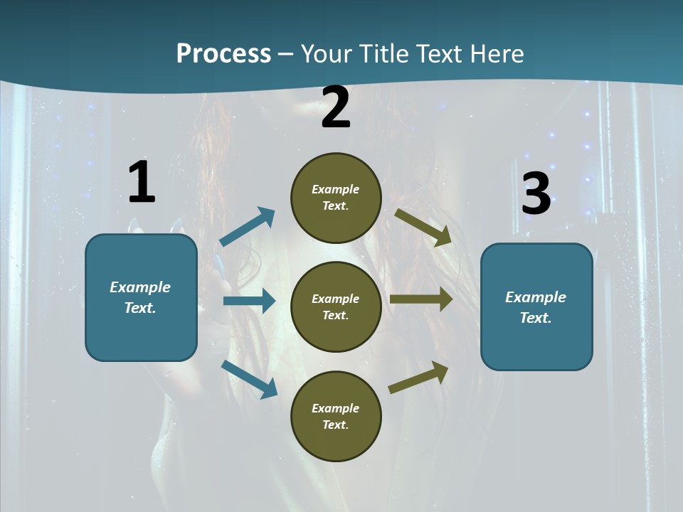Cold Attractive Swimsuit PowerPoint Template