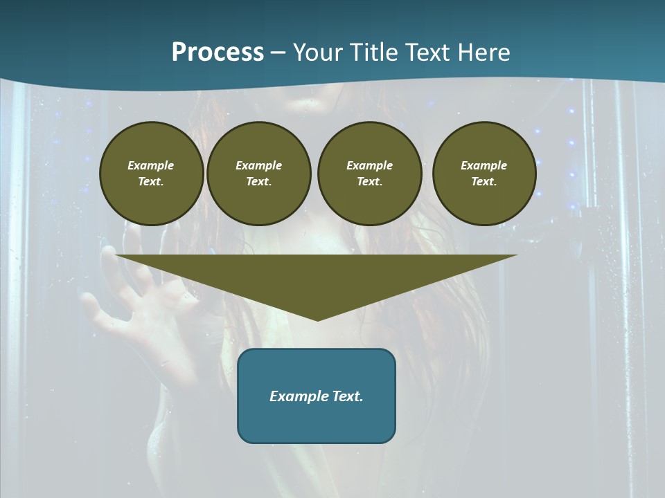 Cold Attractive Swimsuit PowerPoint Template