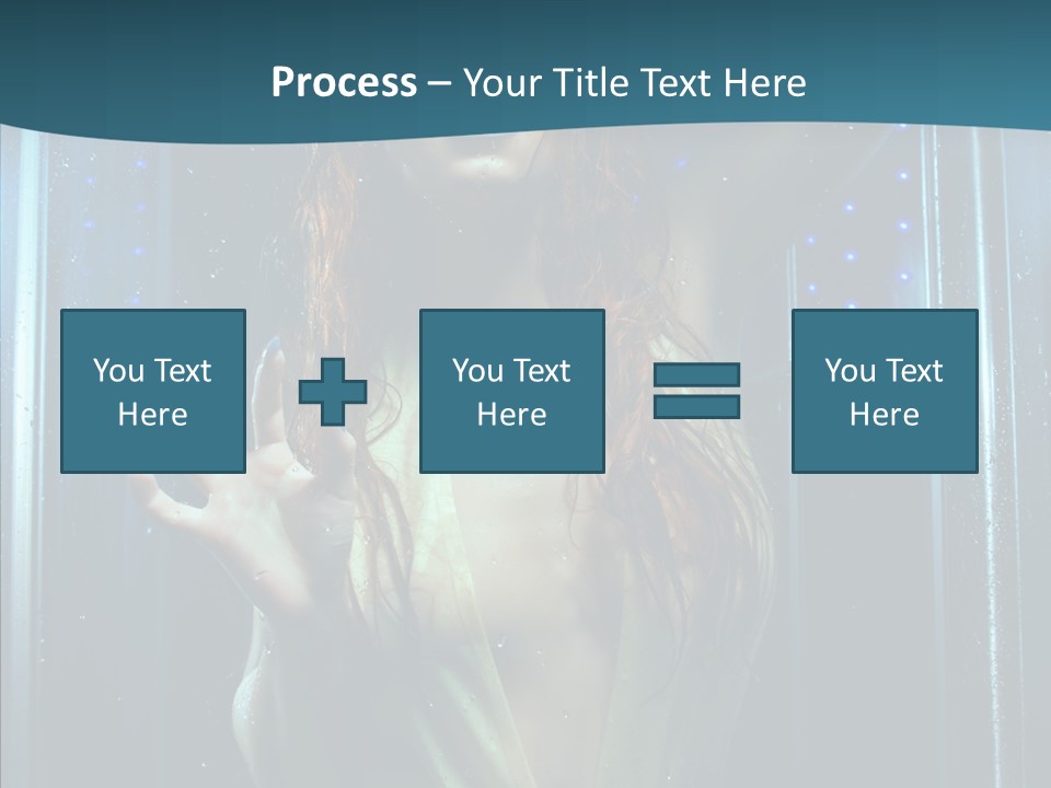 Cold Attractive Swimsuit PowerPoint Template