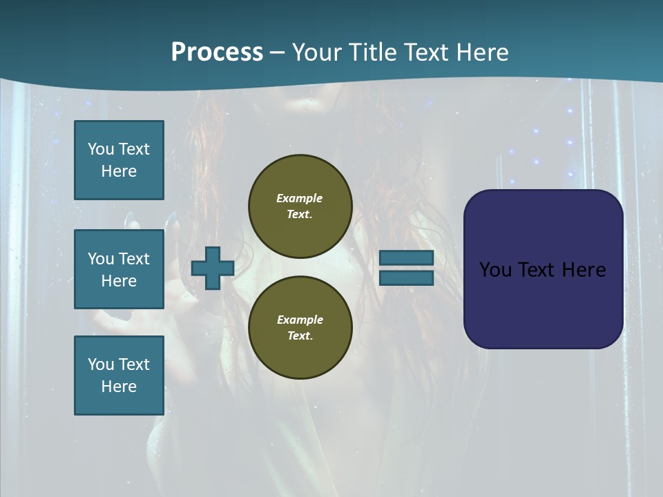 Cold Attractive Swimsuit PowerPoint Template