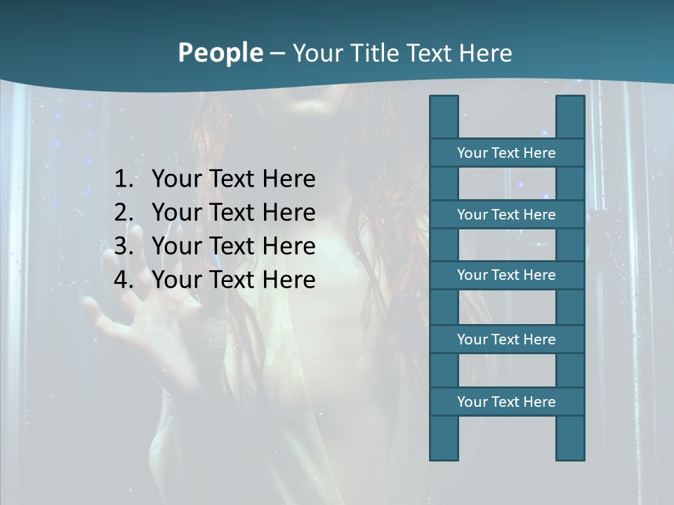 Cold Attractive Swimsuit PowerPoint Template