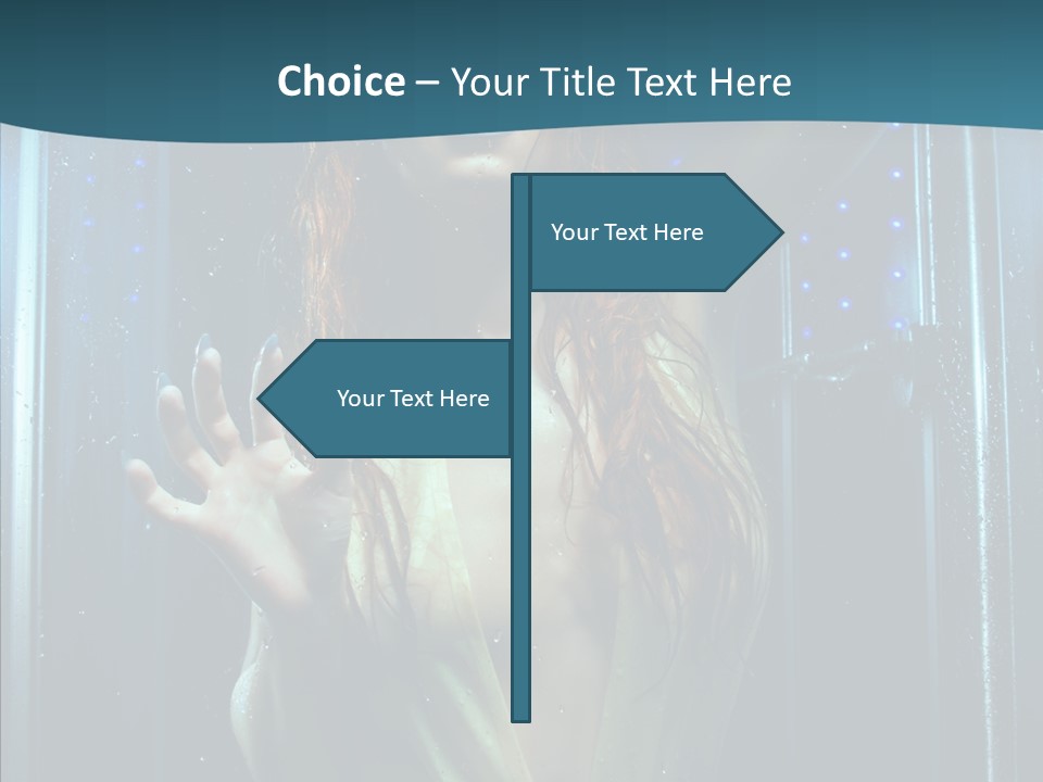 Cold Attractive Swimsuit PowerPoint Template