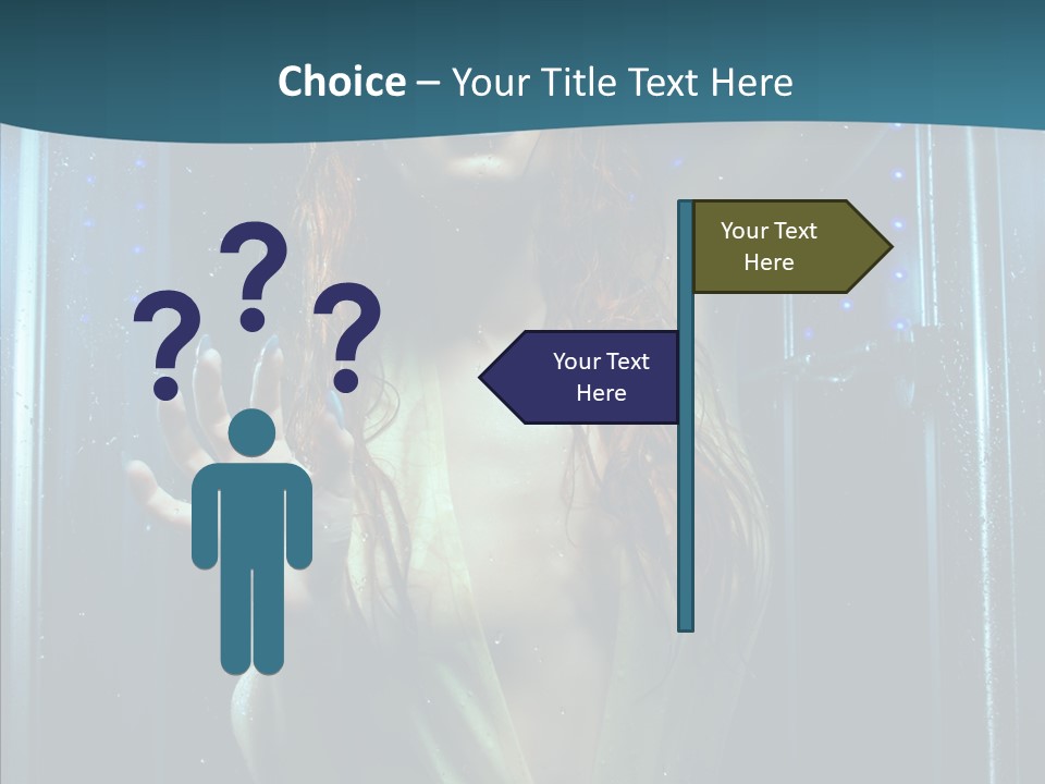 Cold Attractive Swimsuit PowerPoint Template