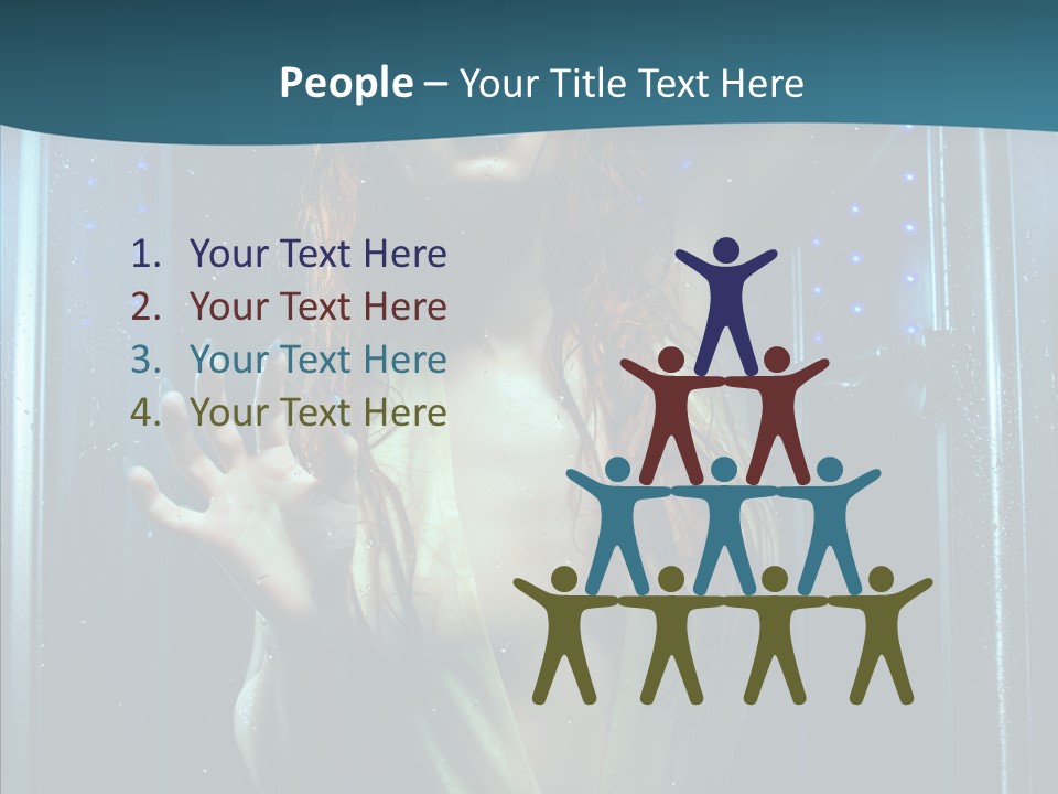 Cold Attractive Swimsuit PowerPoint Template