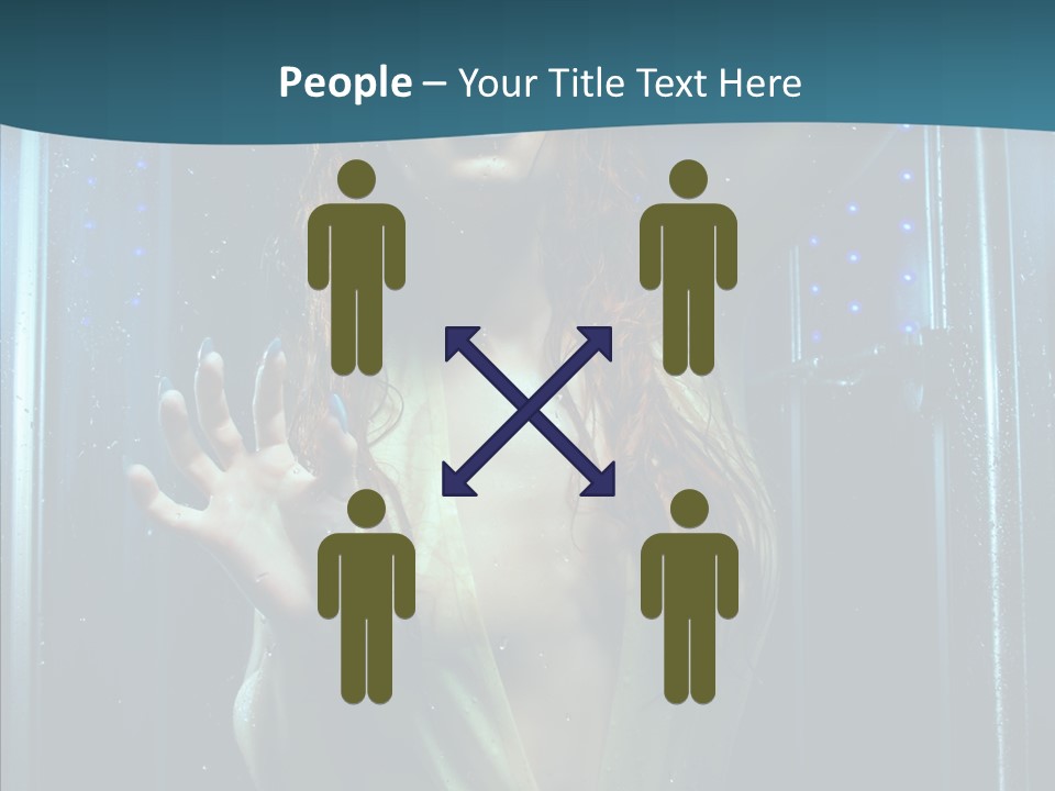 Cold Attractive Swimsuit PowerPoint Template