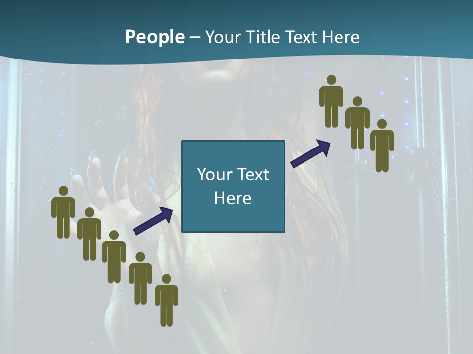 Cold Attractive Swimsuit PowerPoint Template