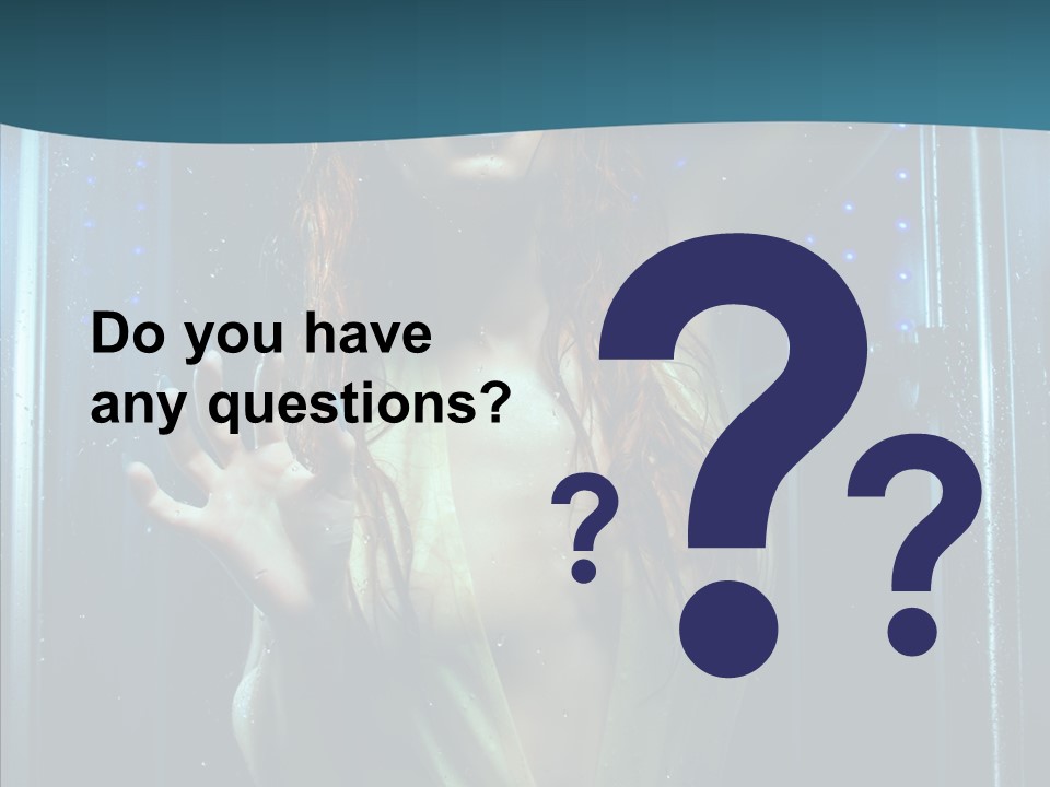 Cold Attractive Swimsuit PowerPoint Template