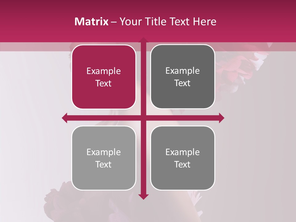 Beautiful Magenta Image PowerPoint Template