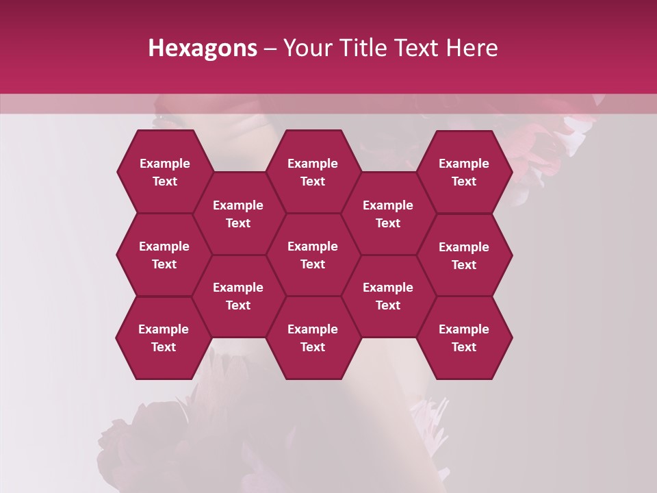 Beautiful Magenta Image PowerPoint Template