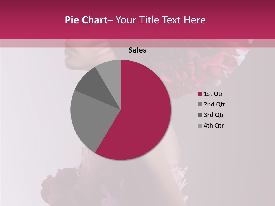 Beautiful Magenta Image PowerPoint Template