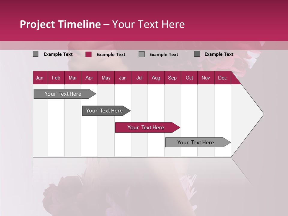 Beautiful Magenta Image PowerPoint Template