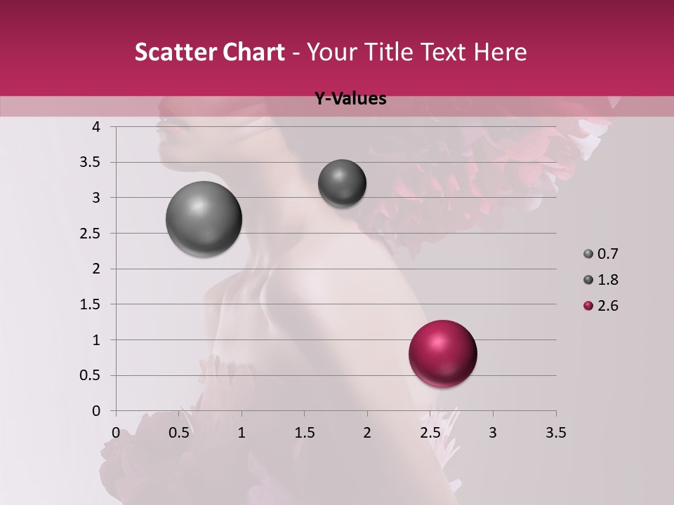 Beautiful Magenta Image PowerPoint Template