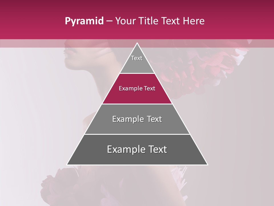 Beautiful Magenta Image PowerPoint Template