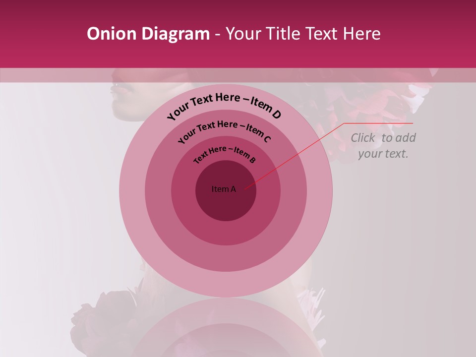 Beautiful Magenta Image PowerPoint Template