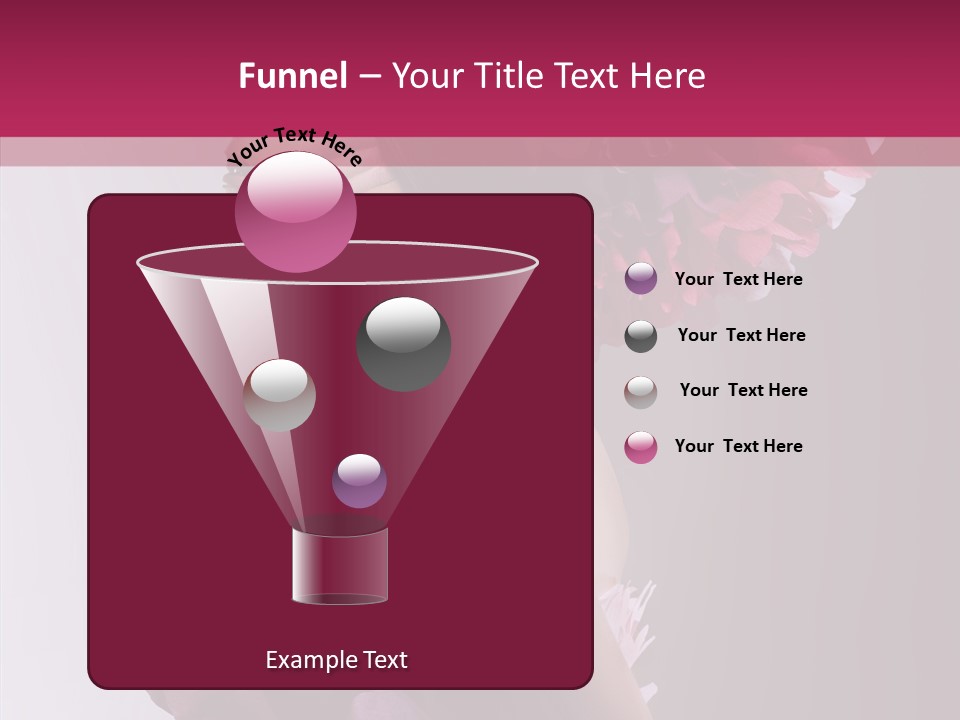 Beautiful Magenta Image PowerPoint Template
