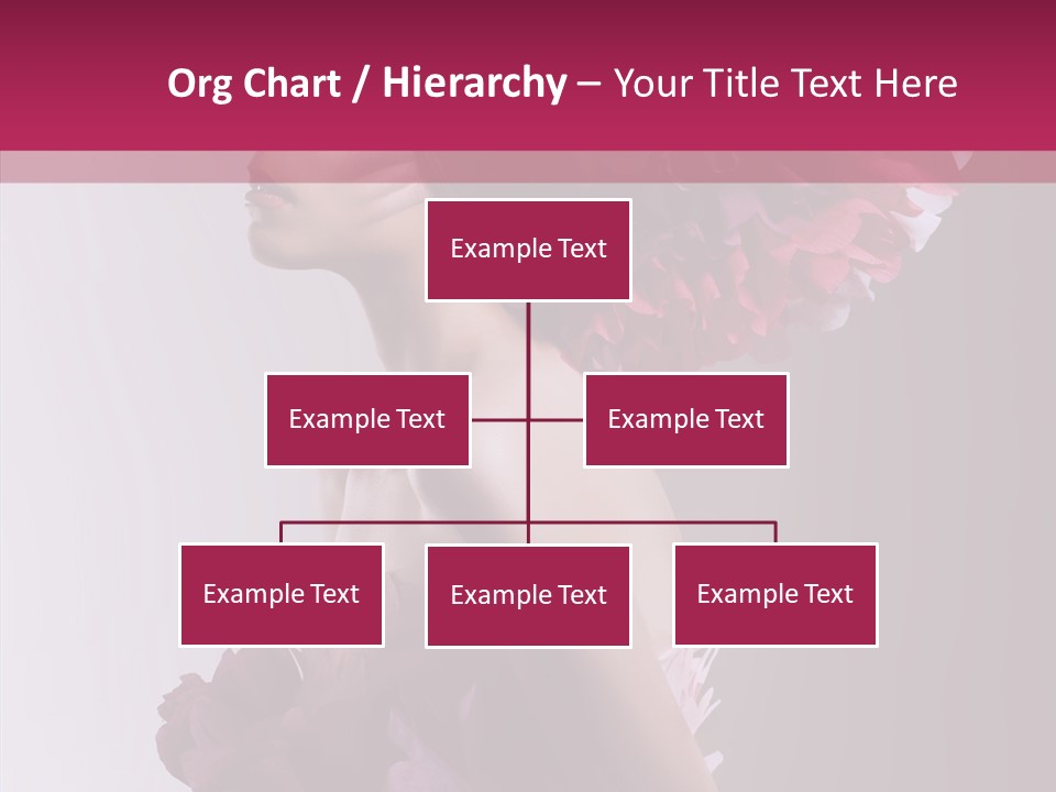 Beautiful Magenta Image PowerPoint Template