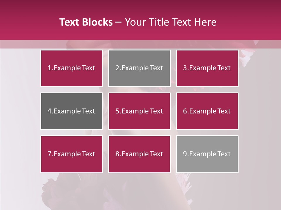 Beautiful Magenta Image PowerPoint Template