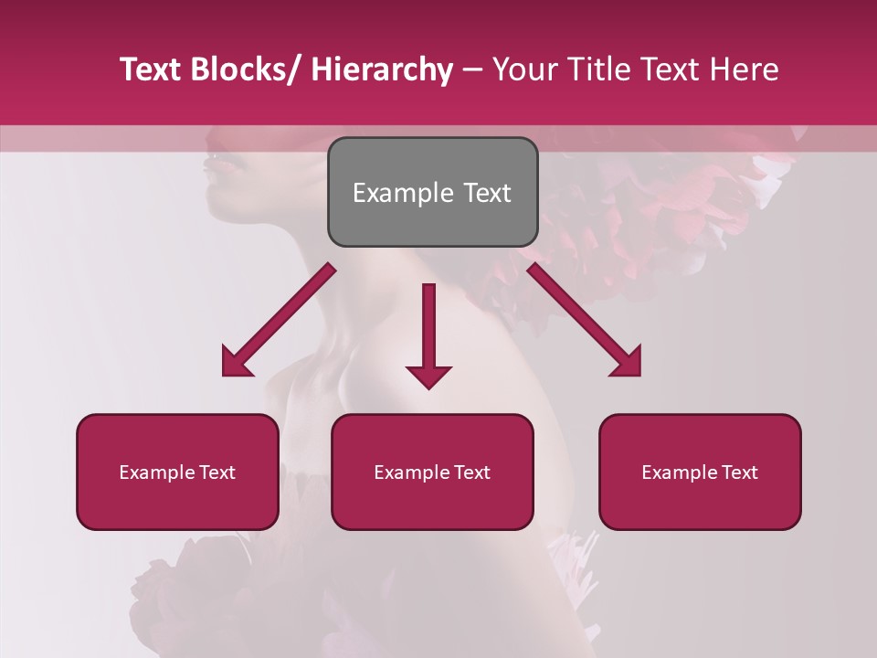 Beautiful Magenta Image PowerPoint Template