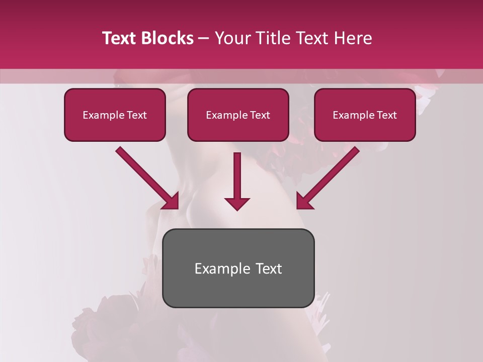 Beautiful Magenta Image PowerPoint Template